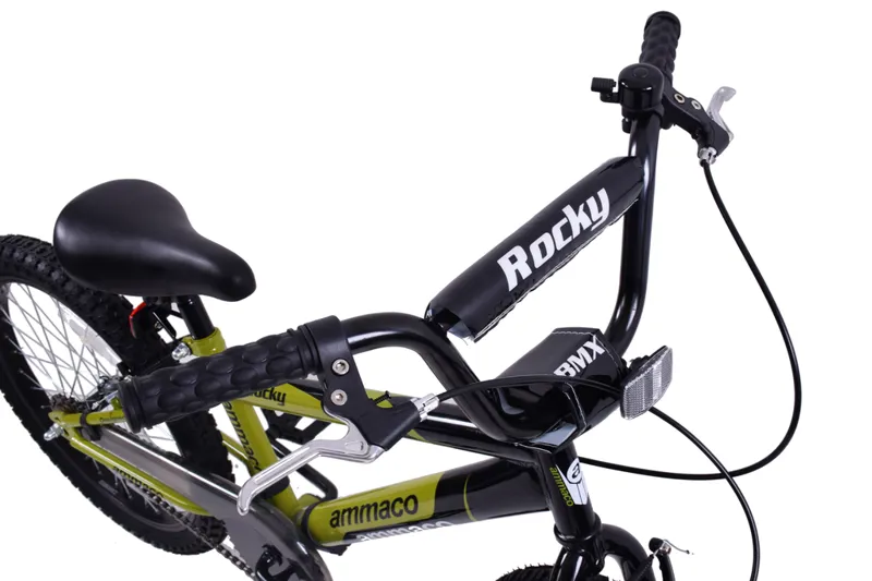 Ammaco Rocky Boys 18 Inch Wheel Kids Bike Green and Black-2